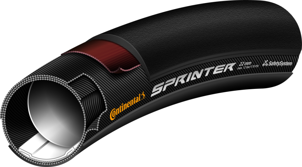 Continental Collé Sprinter 28"x25 black